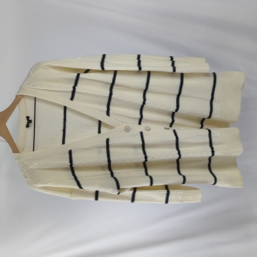 Talbots Striped Cardigan